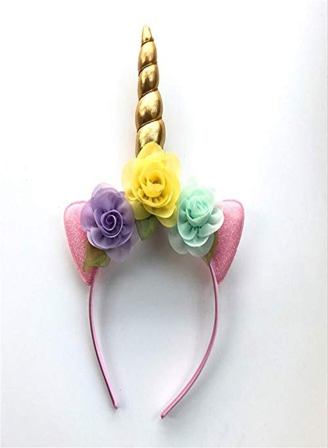Infispace® Girl's Unicrn Theme Party Crown Headband (Multicolor) - Image 1
